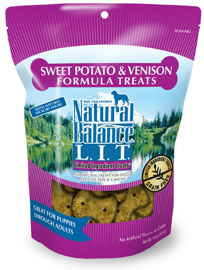 Natural Balance L.I.T. Dog Treats Venison & Sweet Potato 14oz
