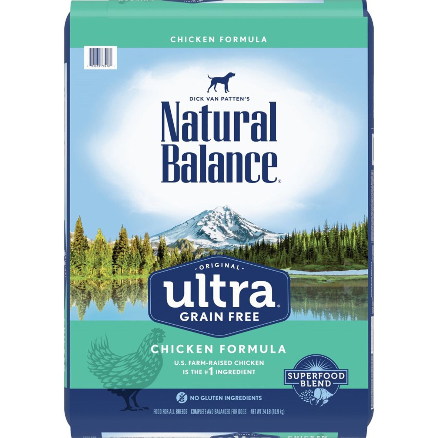 Natural Balance Ultra Grain Free Chicken Formula Dry Dog Food 24lb