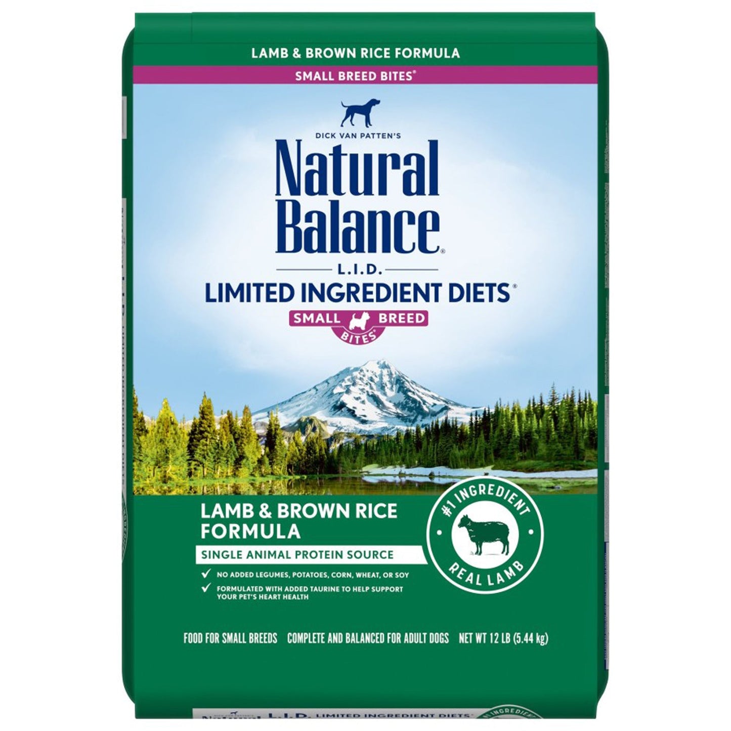 Natural Balance L.I.D. Lamb and Brown Rice Small Breed Dry Dog Food 12lb
