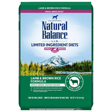 Natural Balance L.I.D. Lamb and Brown Rice Small Breed Dry Dog Food 12lb