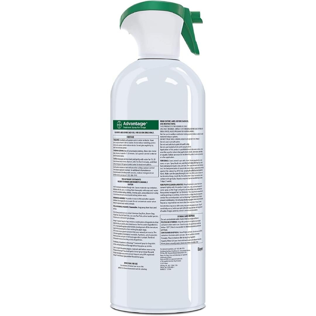 Advantage Flea & Tick Treatment Dog Spray 15oz