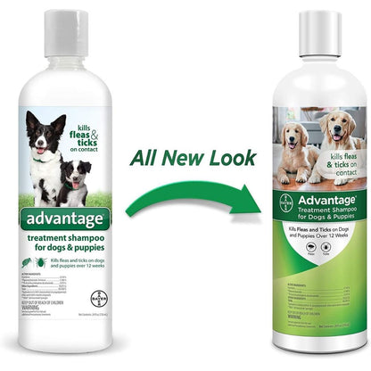 Advantage Flea & Tick Shampoo Puppies & Dog 24oz