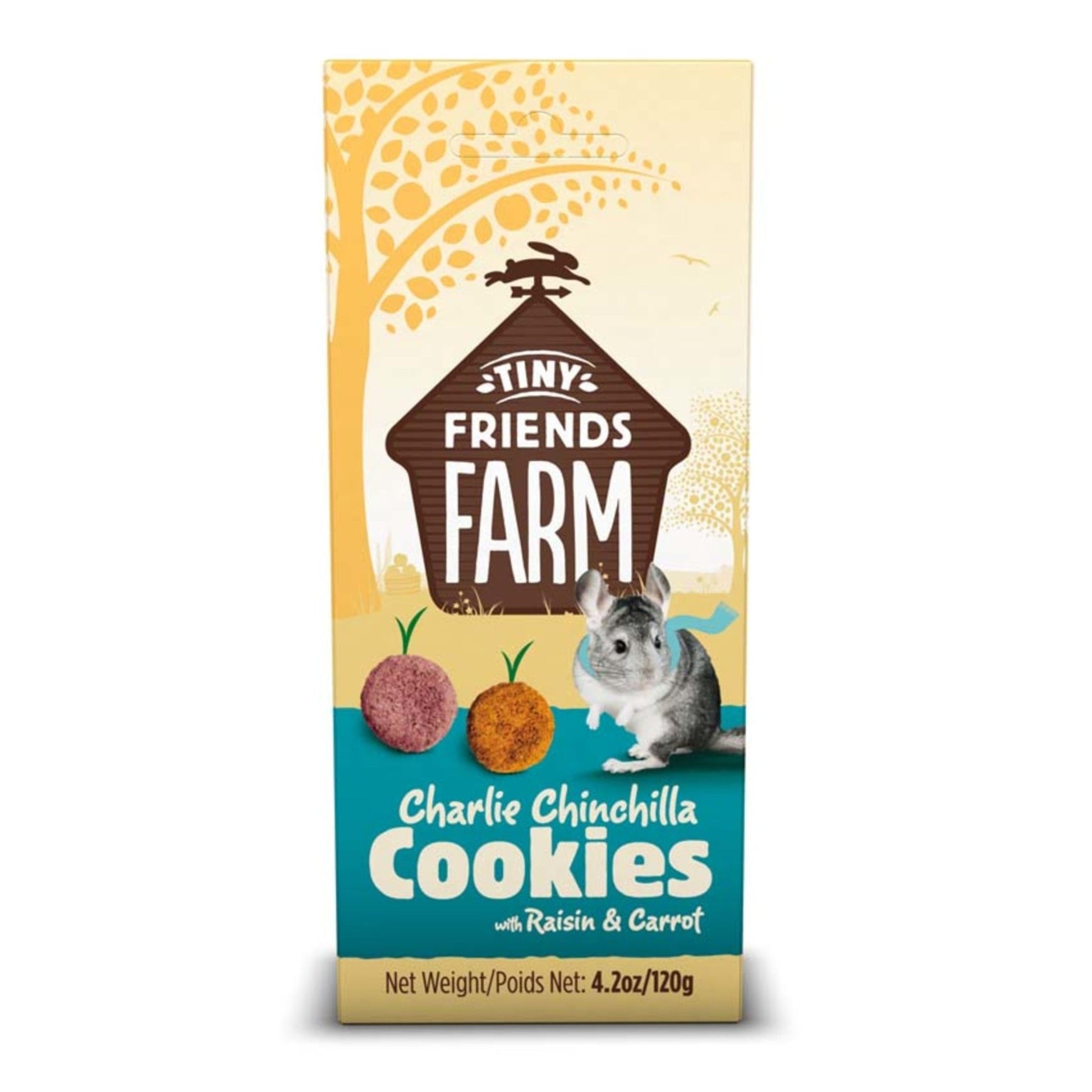 Tiny Friends Farm Charlie Chinchilla Cookies w/Raisin & Carrot 1ea/4.2oz.