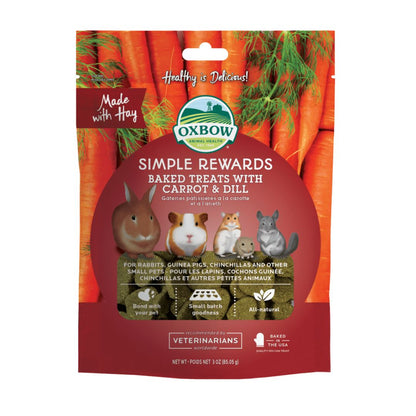 Oxbow Small Animal Simple Rewards Baked Carrot 3Oz Default Title