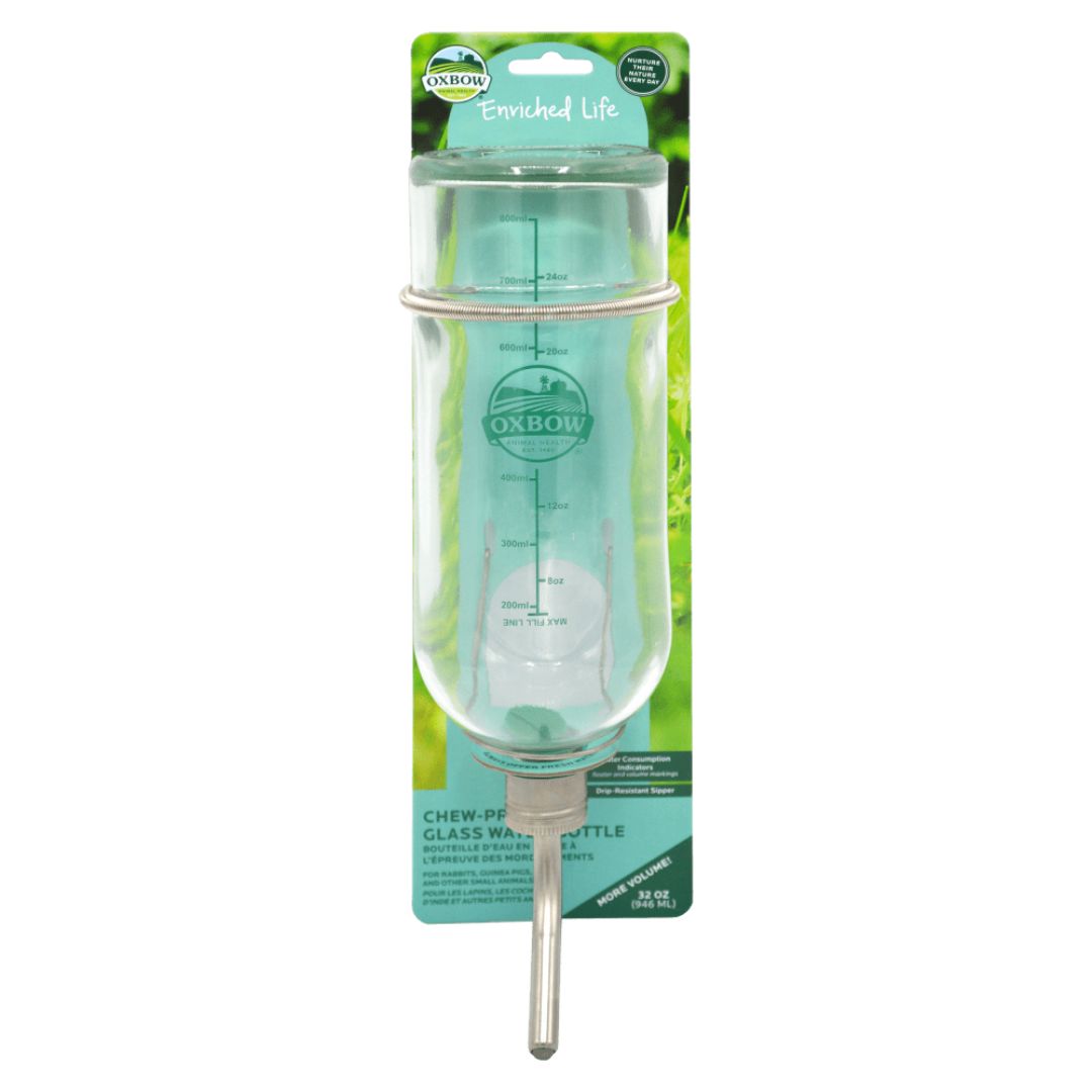 Oxbow Small Animal Dripless Glass Bottle 32Oz Default Title