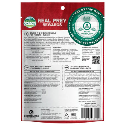 Oxbow Small Animal Real Prey Rewards Treat Turkey 3oz. Default Title