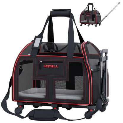 Katziela Luxury Lorry Wheeled Carrier Red
