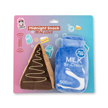 Cake Slice Milk Midnight Snack Plush Dog Toy Gift Set With Squeaker Crinkle Paper
