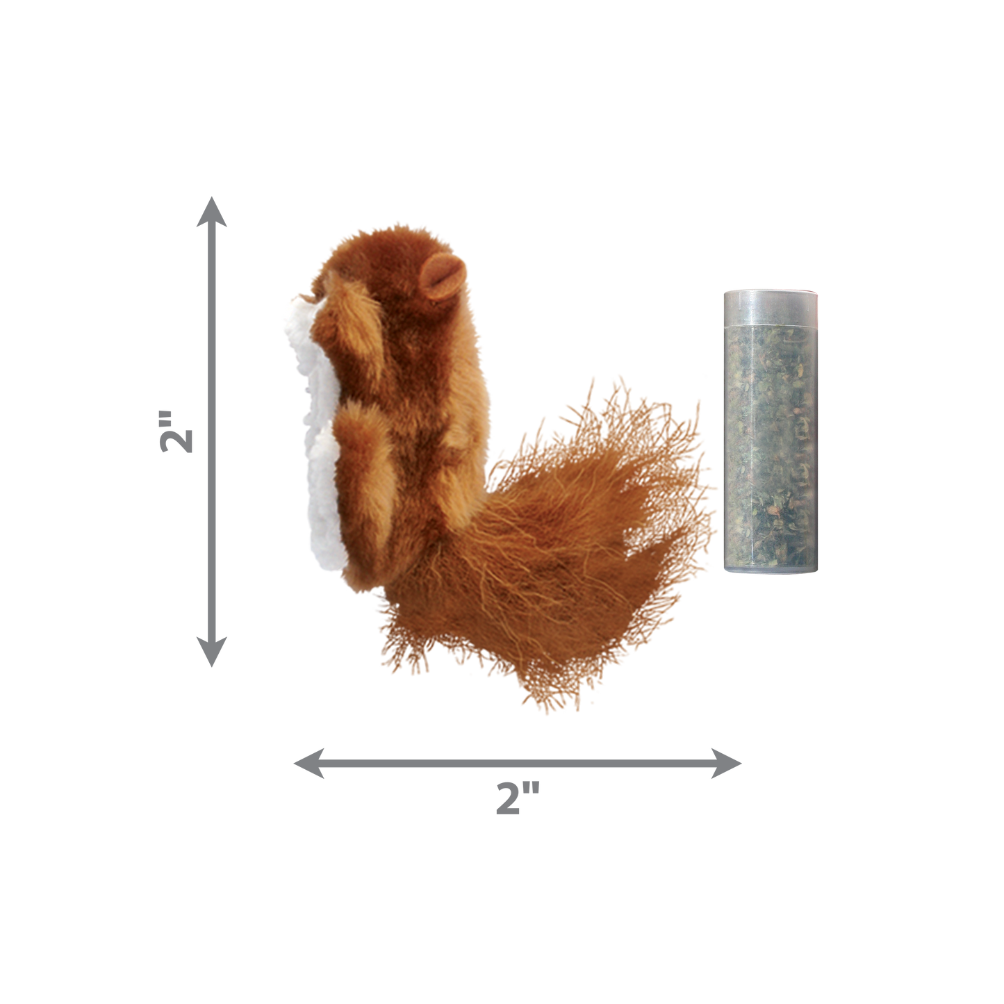 KONG Refillables Catnip Squirrel Cat Toy