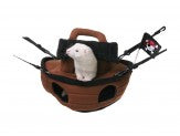 Marshall Pet Products Ferrets Pirate Ship Brown