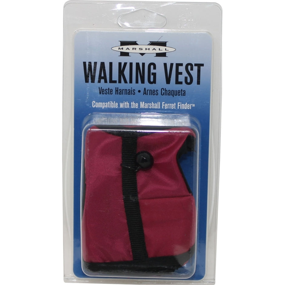 Marshall Pet Products Ferret Finder Walking Vest Maroon Medium