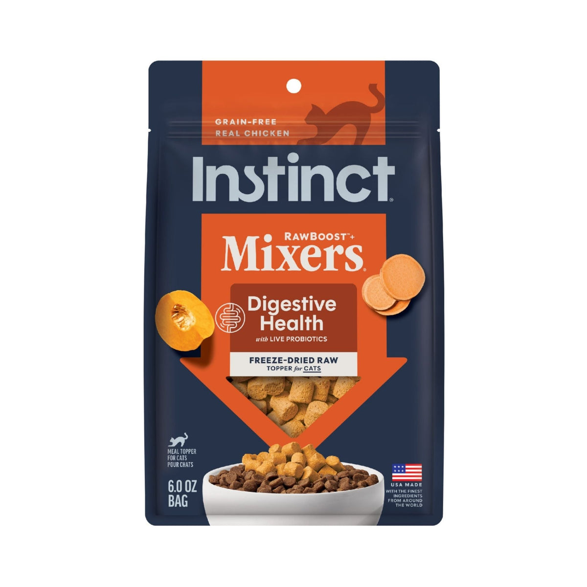 Instinct Raw Boost Mixers Cat Freeze-dried Digestive Health Grain-free 5.5oz.