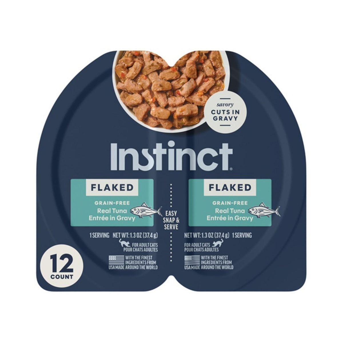 Instinct Flaked Split Cup Tuna Grain-free 2.64oz. (Case of 12)