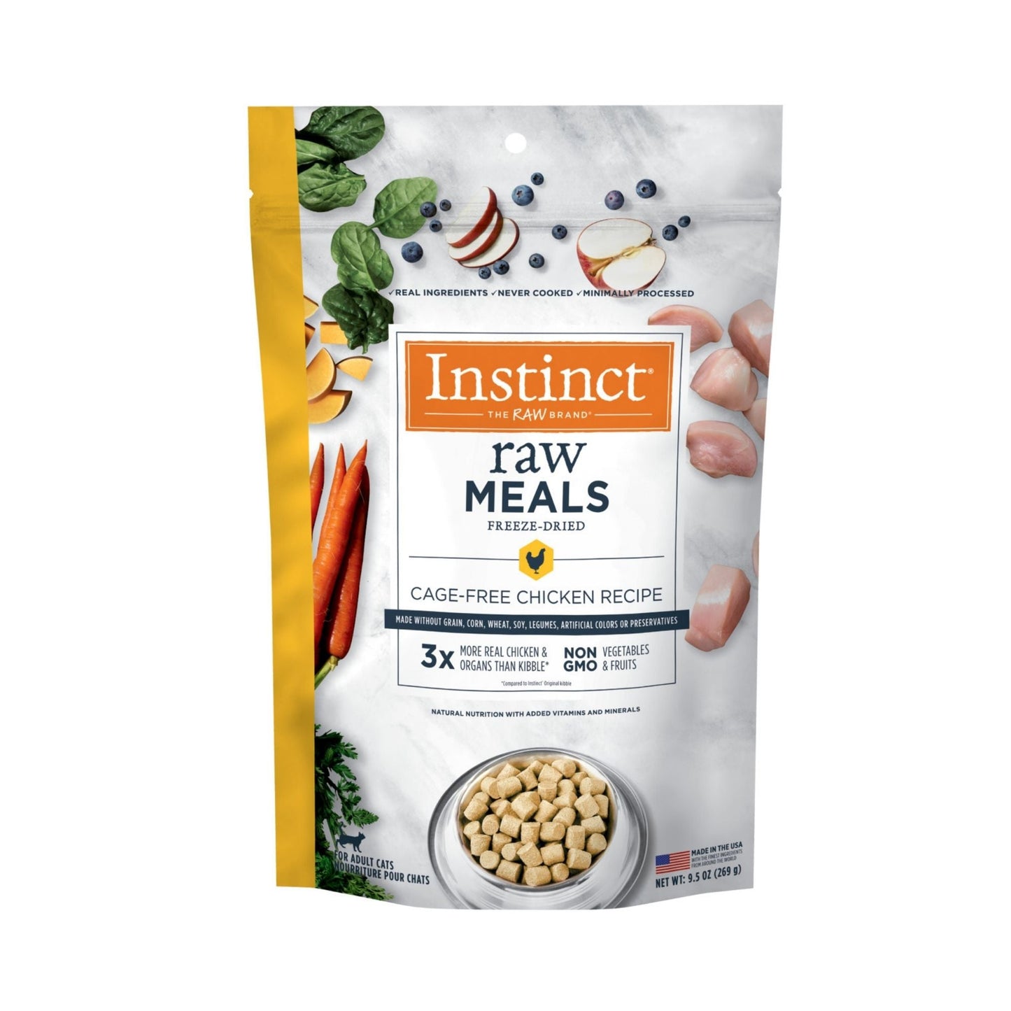 Natures Variety Instinct Raw Meal Freeze-dried Real Chicken 9.5oz.