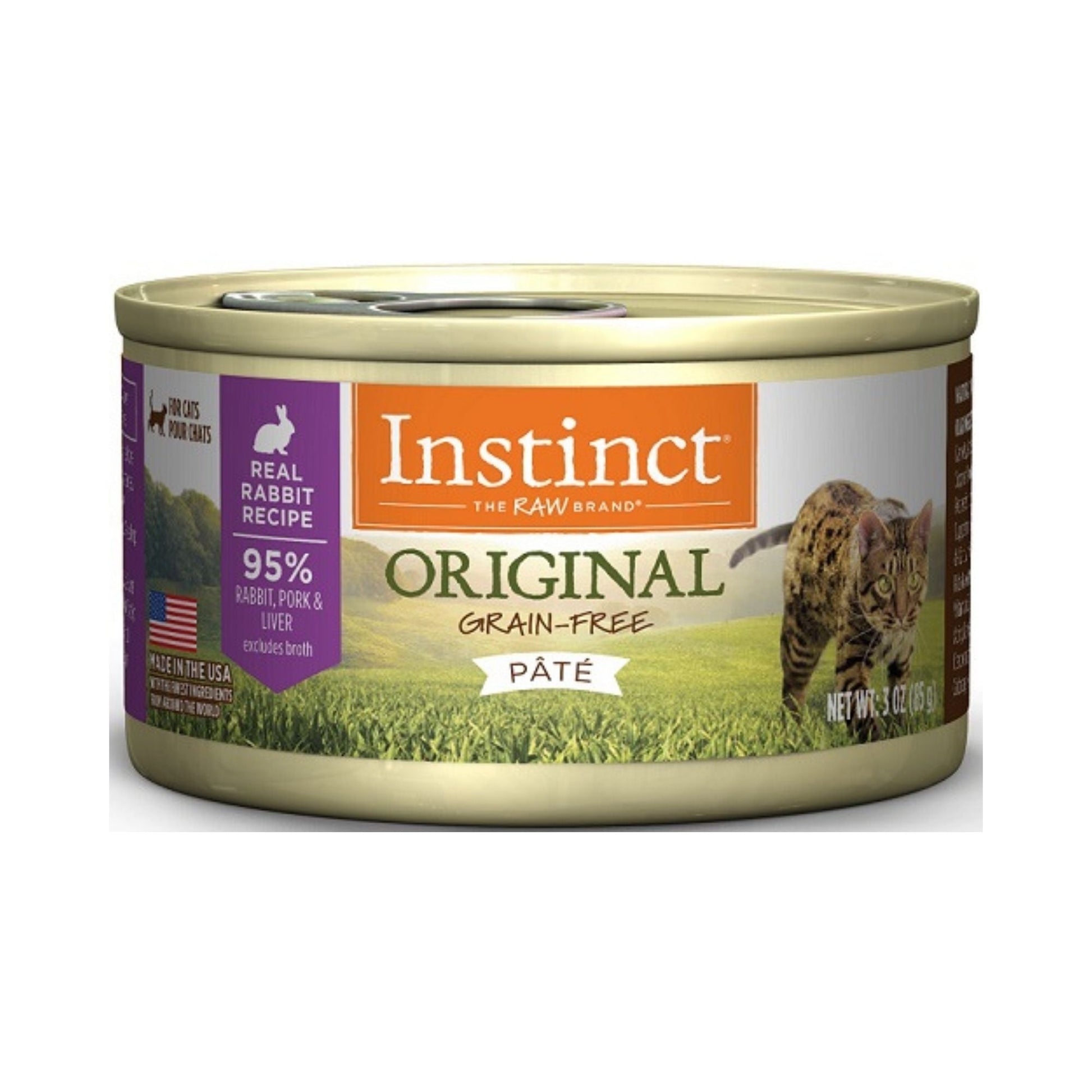 Natures Variety Instinct Cat Original Rabbit 3oz. (Case of 24)