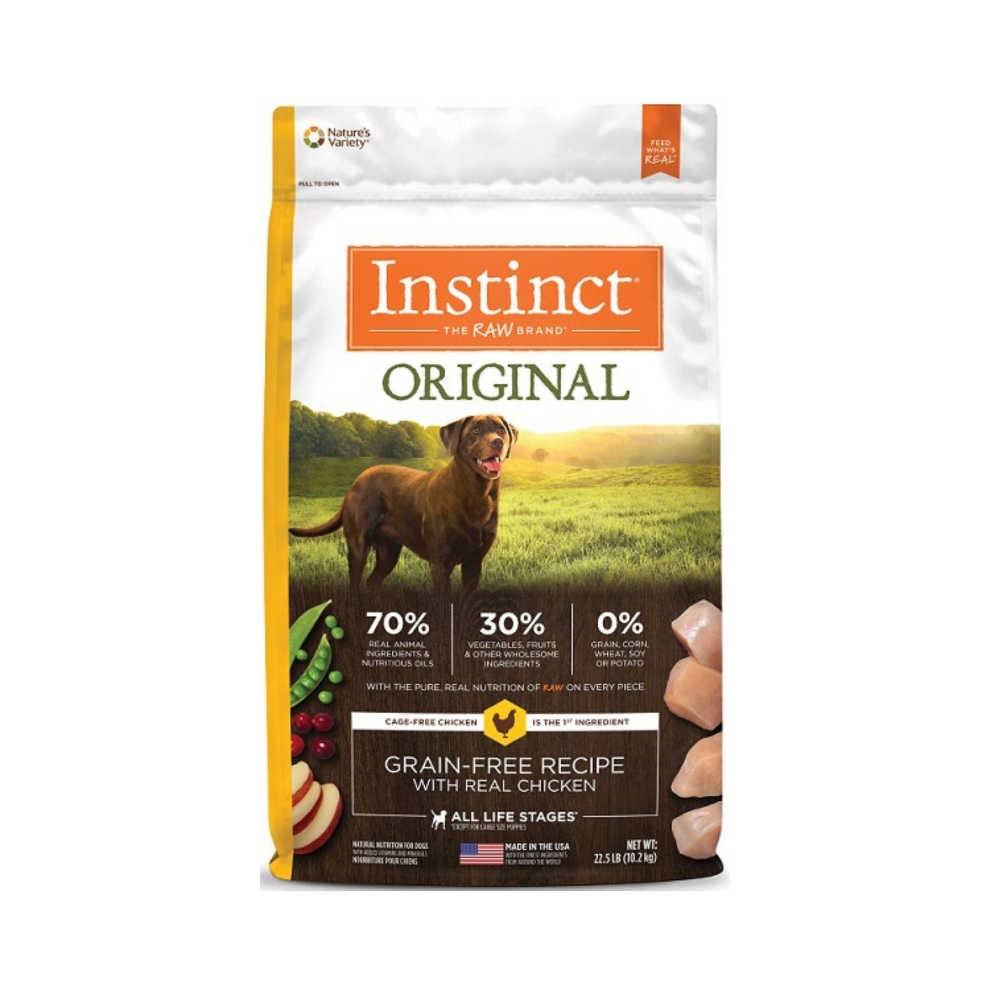 Natures Variety Instinct Dog Orignal Chicken Grain-free 22.5Lb