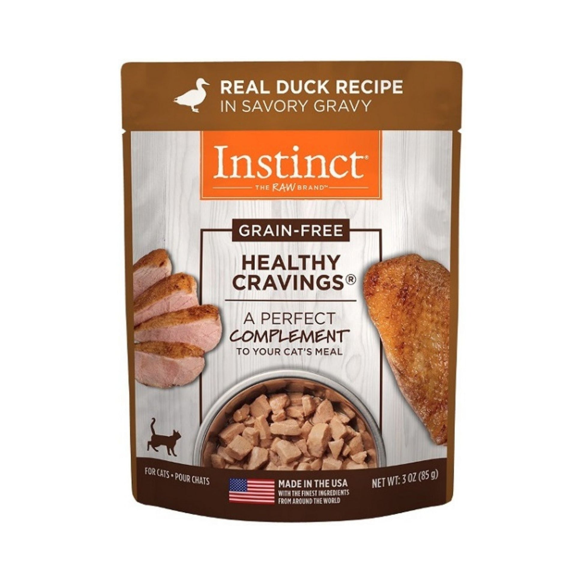 Instinct Cat Pouch Healthy Cravings Duck 3oz. (Case of 24)