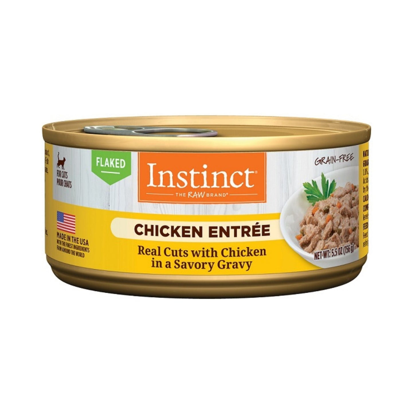 Instinct Cat Chicken Flaked Grain-free 5.5oz. (Case of 12)