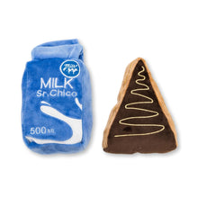 Cake Slice Milk Midnight Snack Plush Dog Toy Gift Set With Squeaker Crinkle Paper