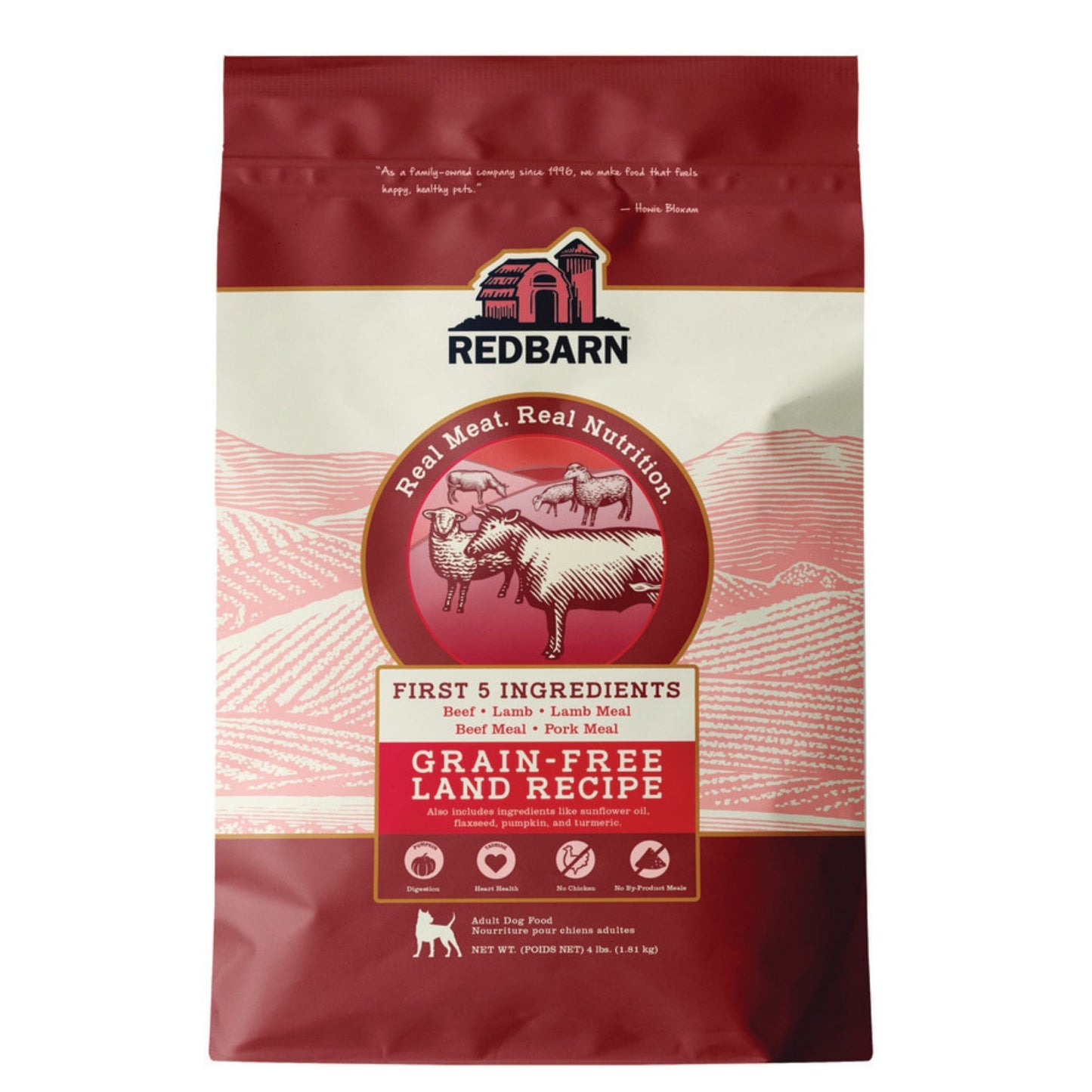 Redbarn Pet Products Grain Free Dry Dog Food Land, 1ea/4 lb