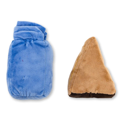 Cake Slice Milk Midnight Snack Plush Dog Toy Gift Set With Squeaker Crinkle Paper