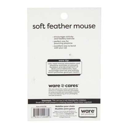 Ware Soft Feather Mouse Cat Toy
