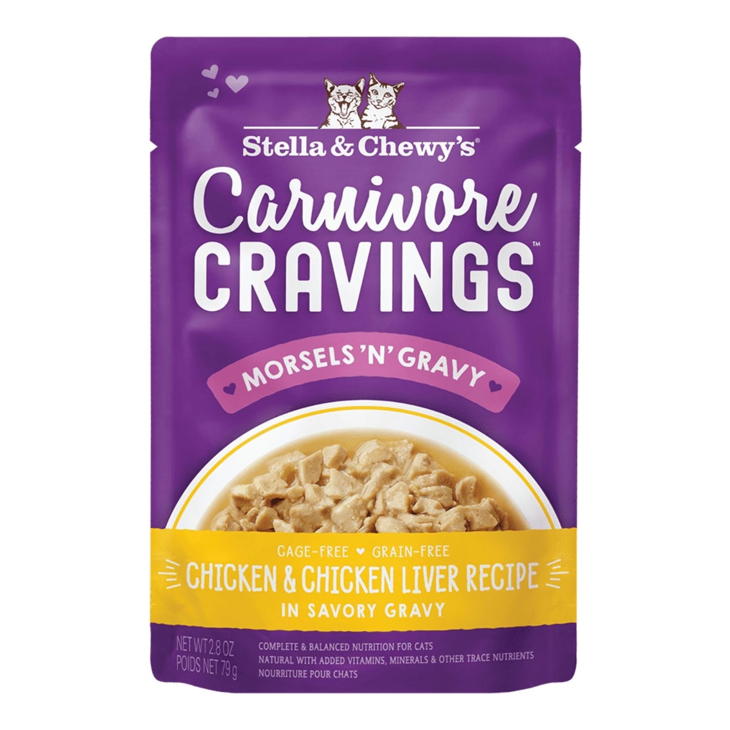 Stella & Chewy's Carnivore Cravings Morsels'N'Gravy Chicken & Chicken Liver Recipe 2.8oz. Default Title