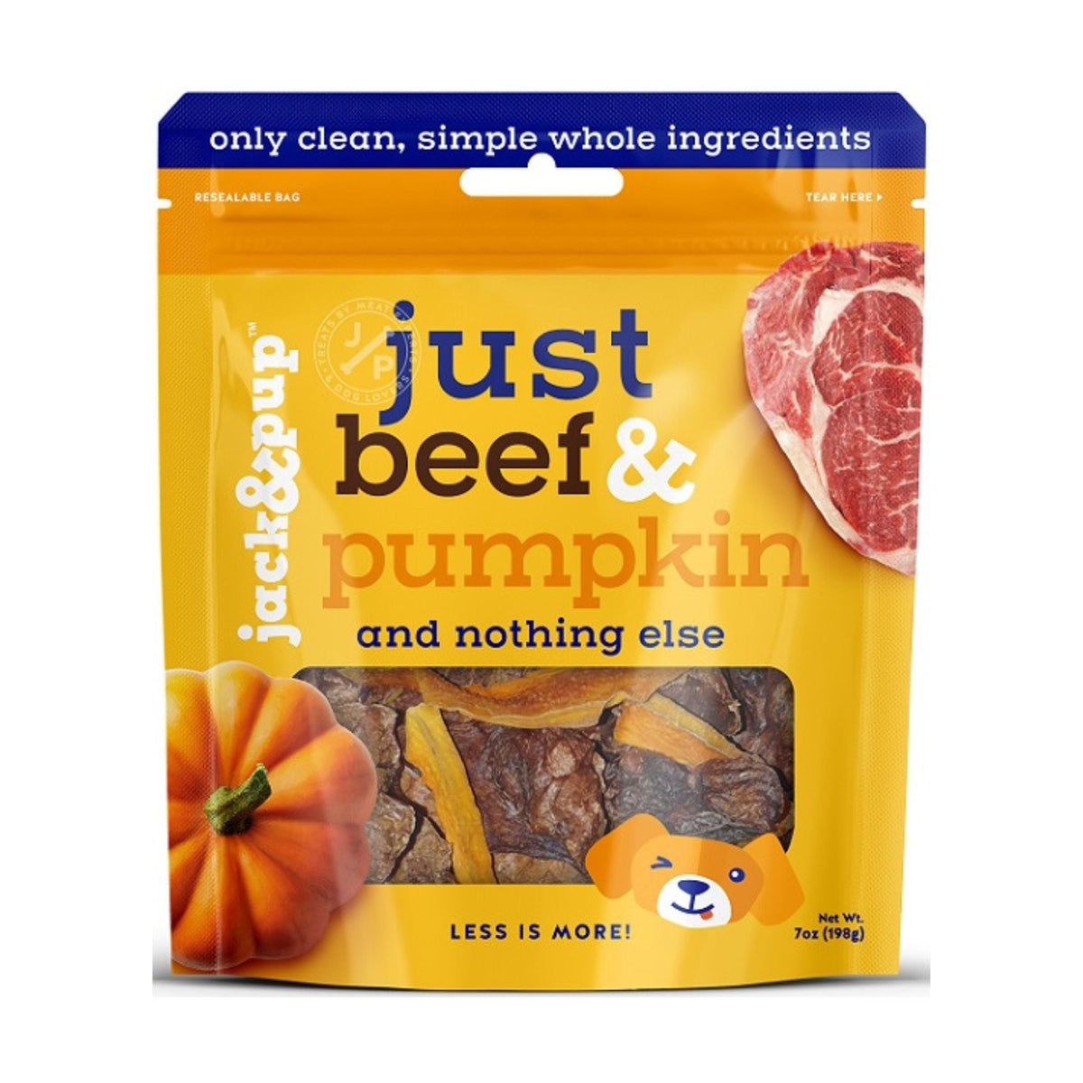 Jack & Pup Dog 7oz. Just Beef Pumpkin