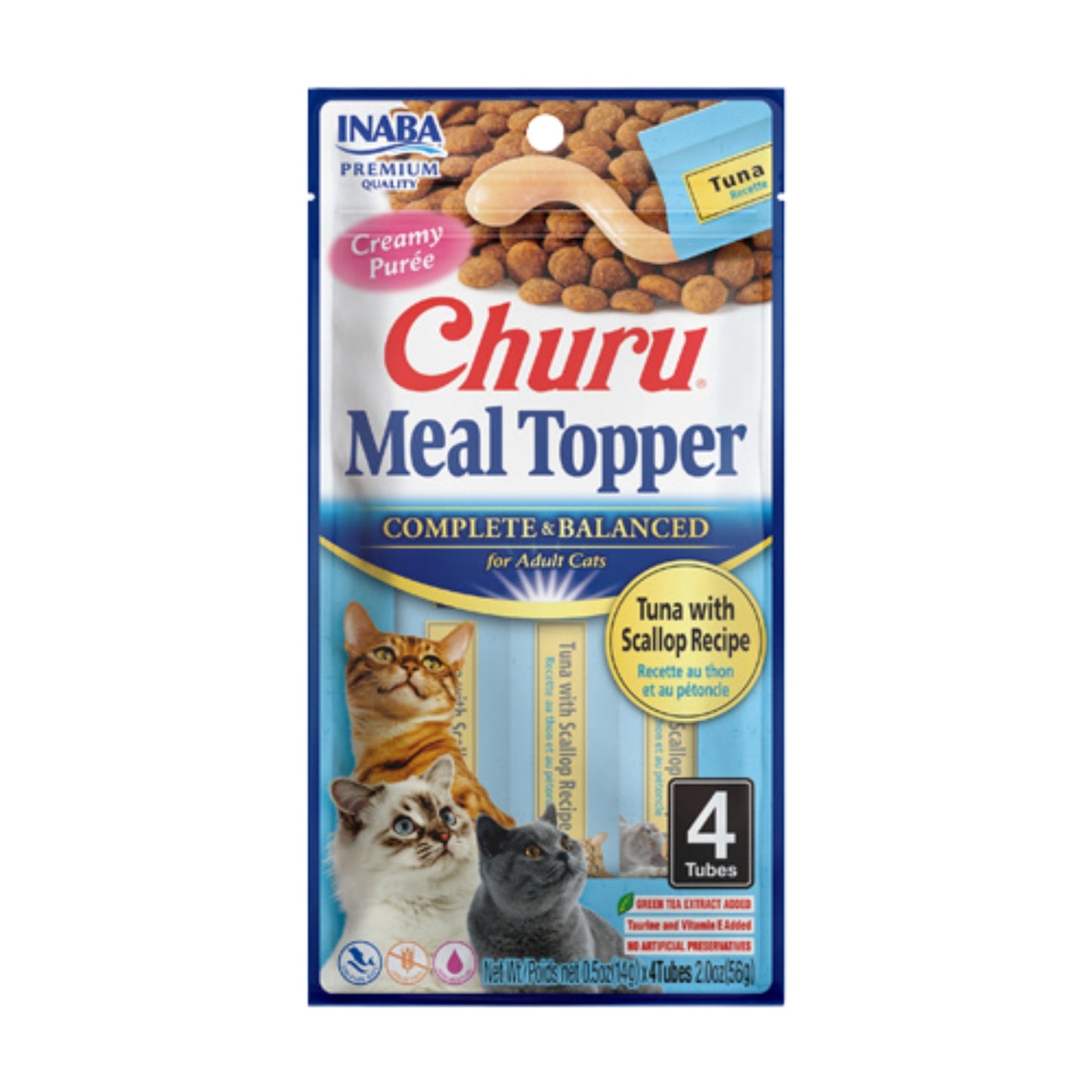 Inaba Churu Meal Topper Cat 2oz. Tuna Scallop
