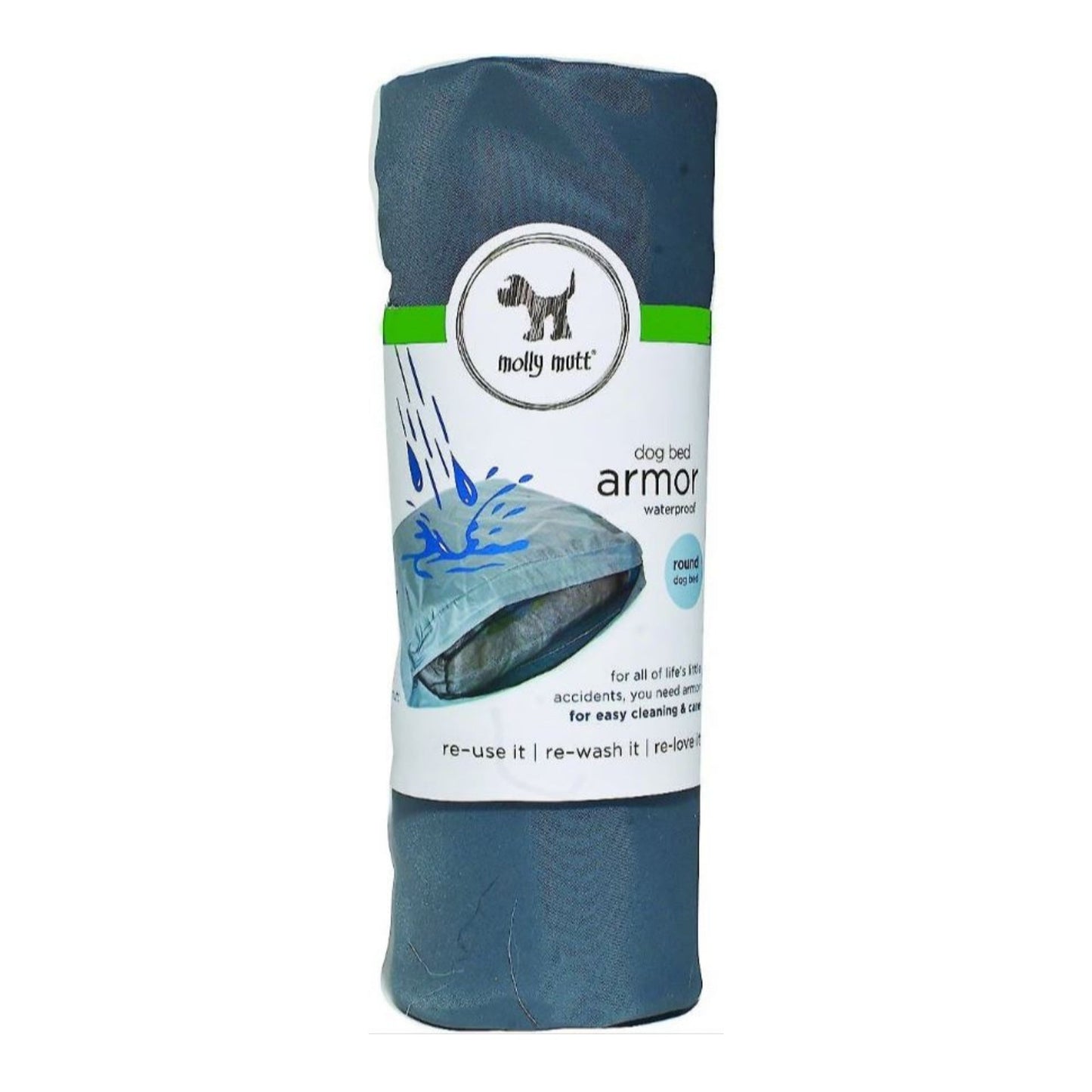 Molly Mutts Dog Armor Gray Small 22" x 27" x 5"