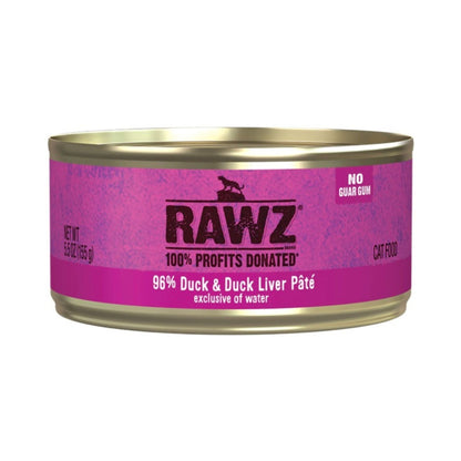Rawz Cat 96% Duck Duck Liver Pate 5.5oz. (Case of 24)