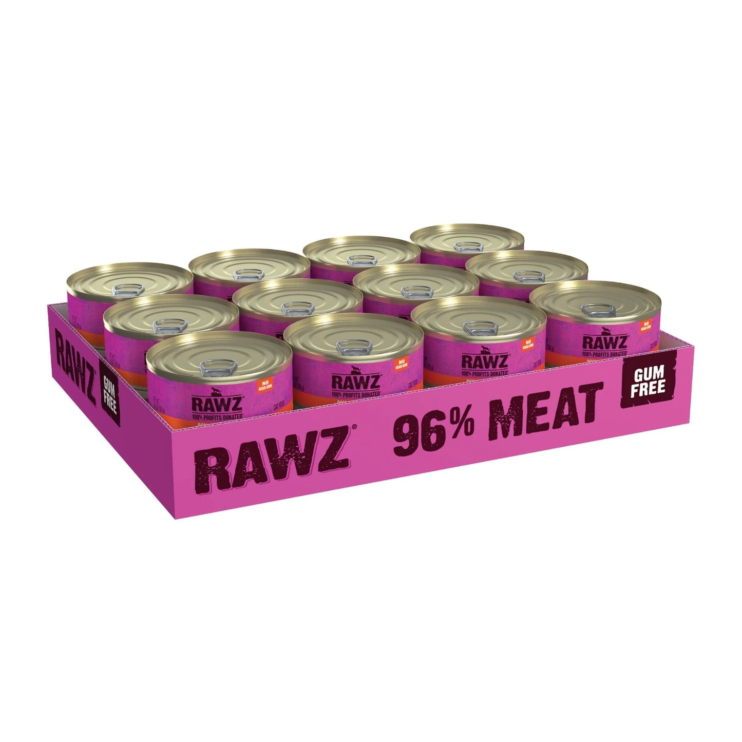 Rawz Cat 96% Rabbit Pate 5.5oz. (Case of 24)