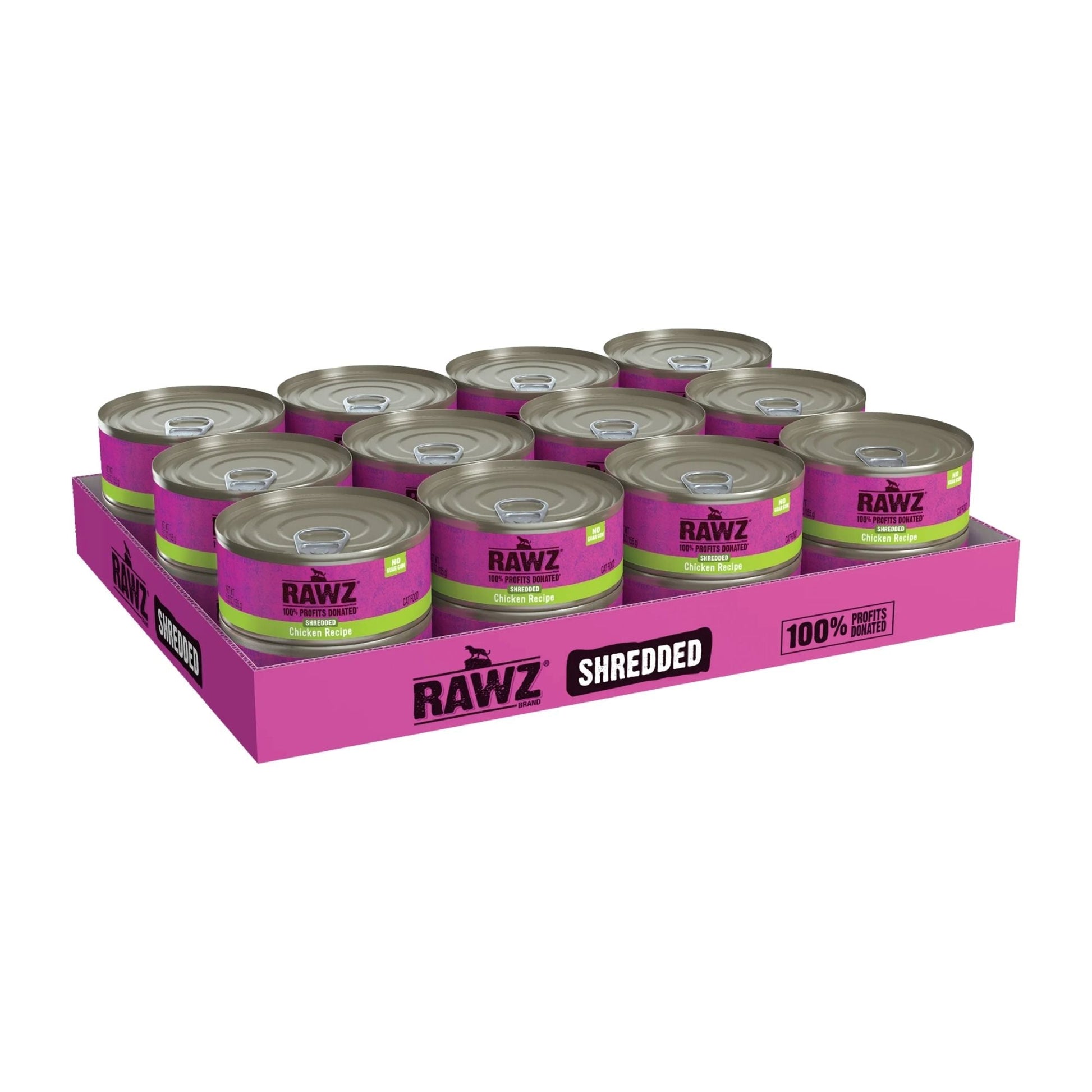 Rawz Cat Shredded Chicken 5.5oz. (Case of 24)