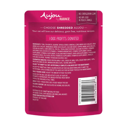 Rawz Aujou Cat Pouch Tuna Salmon 2.4oz. (Case of 8)