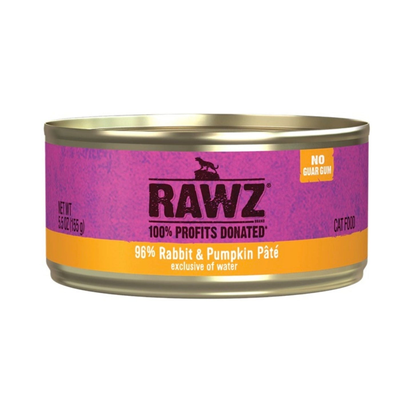 Rawz Cat 96% Rabbit Pumpkin Pate 5.5oz. (Case of 24)
