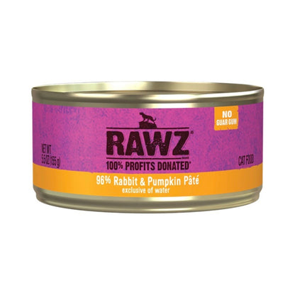 Rawz Cat 96% Rabbit Pumpkin Pate 5.5oz. (Case of 24)
