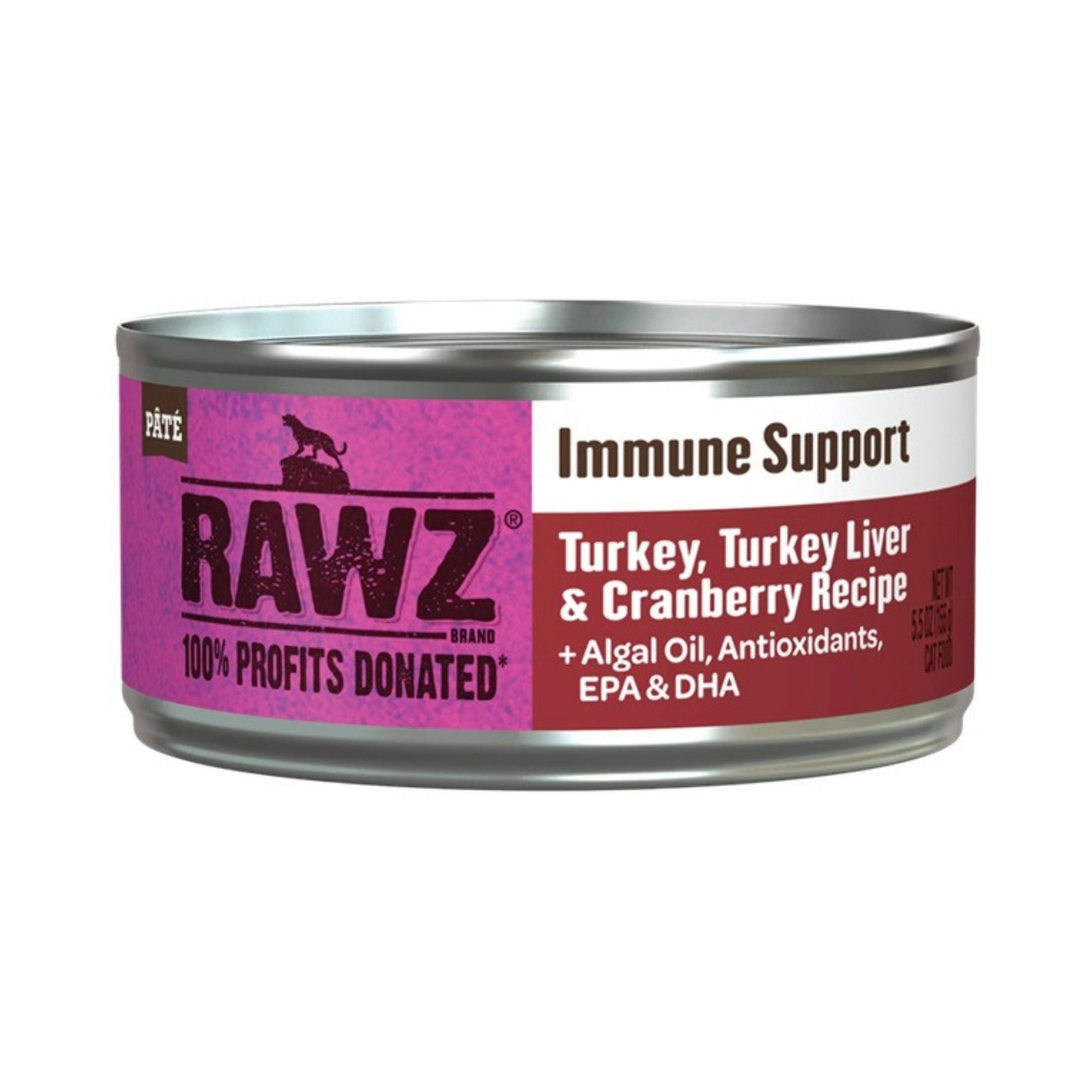 Rawz Immune Cat Turkey Turkey Liver Cranberry Pate 5.5oz. (Case of 24)