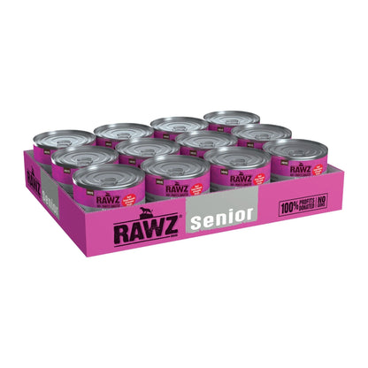 Rawz Senior Cat Beef Green Mussels Pmpkn Pate 5.5oz. (Case of 24)