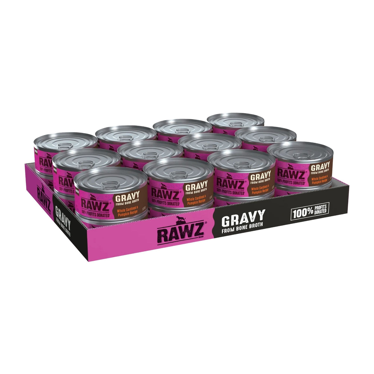 Rawz Cat Gravy Whole Sardine Pumpkin 5.5oz. (Case of 24)