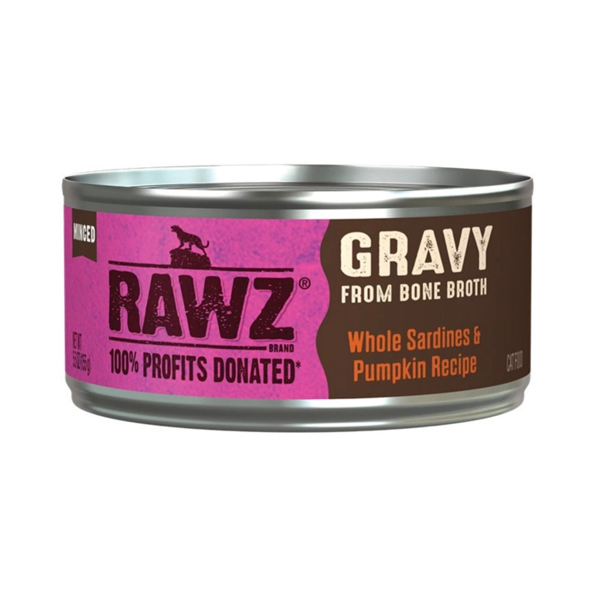 Rawz Cat Gravy Whole Sardine Pumpkin 5.5oz. (Case of 24)