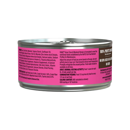 Rawz Cat Gravy Tuna Mackerel 5.5oz. (Case of 24)