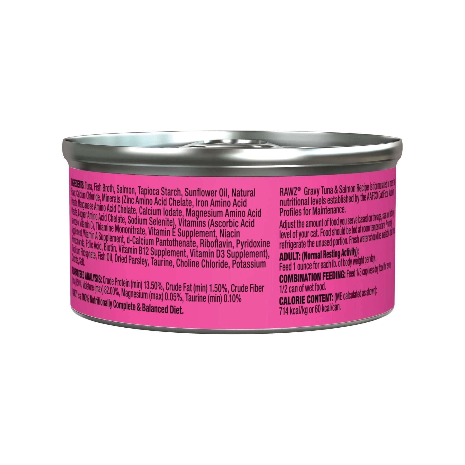 Rawz Cat Gravy Tuna Salmon 3oz. (Case of 18)