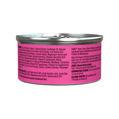 Rawz Cat Gravy Tuna Salmon 3oz. (Case of 18)