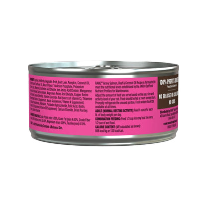 Rawz Cat Gravy Salmon Beef Coconut Oil 3oz. (Case of 18)