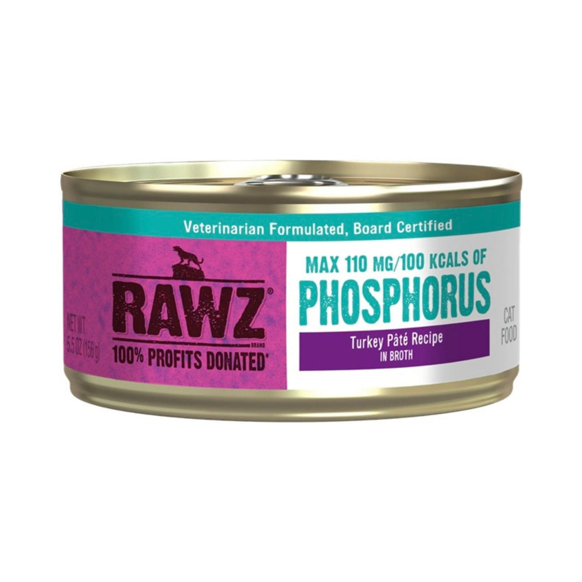 Rawz Phosphorus Cat Turkey Pate 5.5oz. (Case of 24)