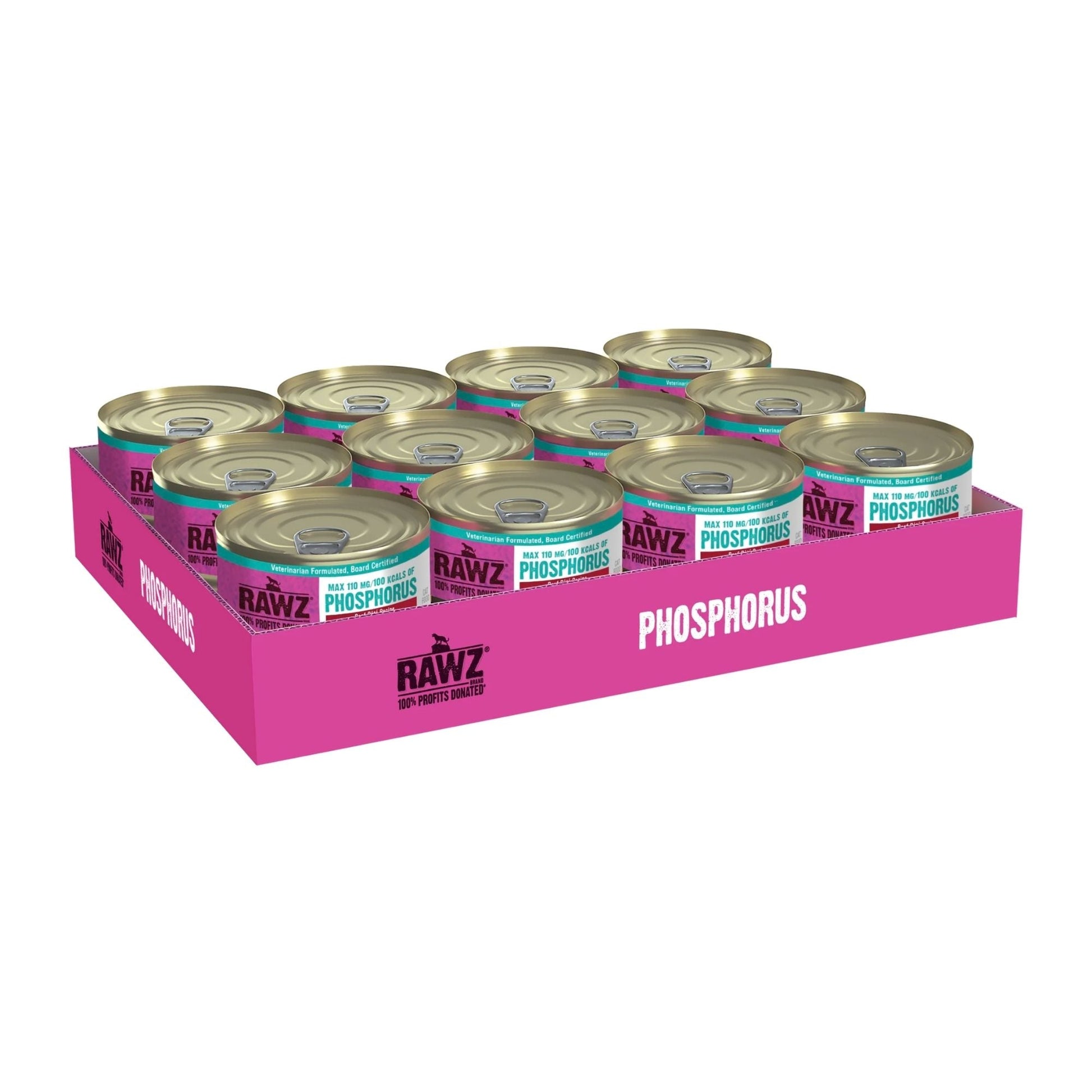 Rawz Phosphorus Cat Beef Pate 5.5oz. (Case of 24)