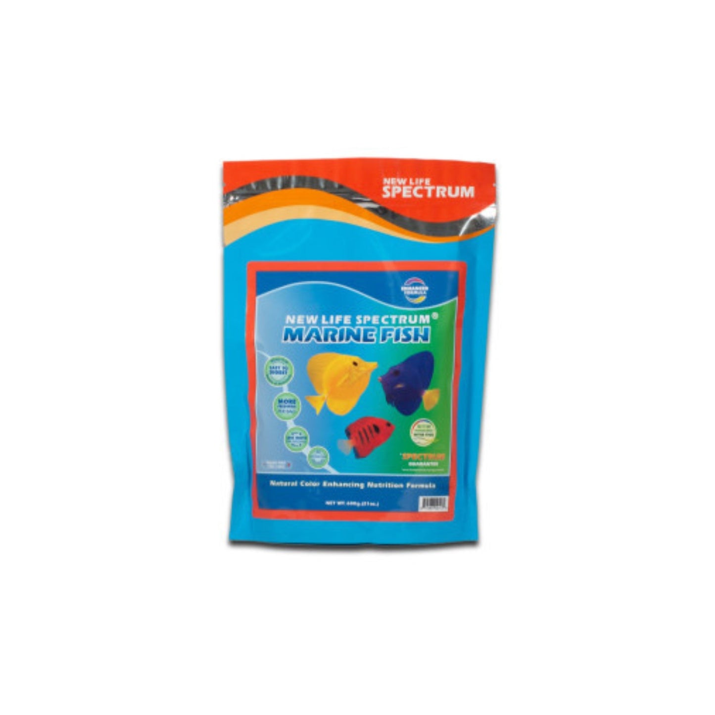 New Life Spectrum Color Enhancing Marine Fish Food 1ea/1 mm, Regular, 600 g
