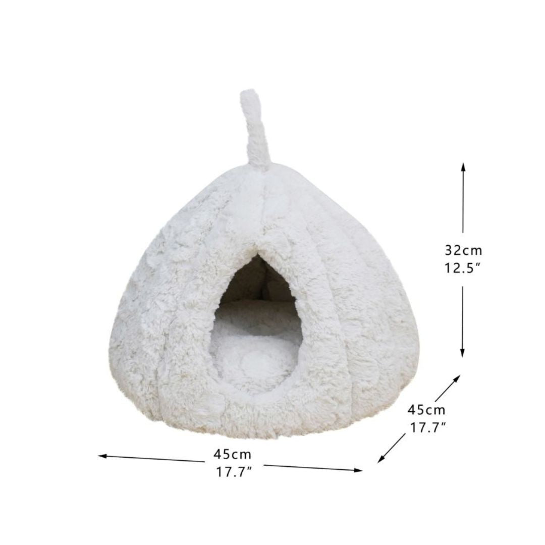 PetPals Rose Hut Pet Bed
Ivory 17.7 in
