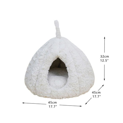 PetPals Rose Hut Pet Bed
Ivory 17.7 in