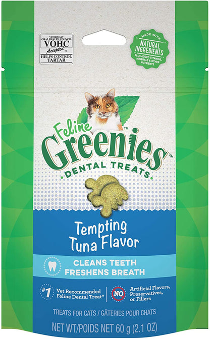 Greenies FELINE GREENIES Tempting Tuna Flavored Dental Treats